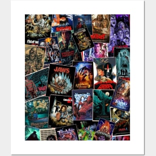 Horror Movie poster Collage Posters and Art